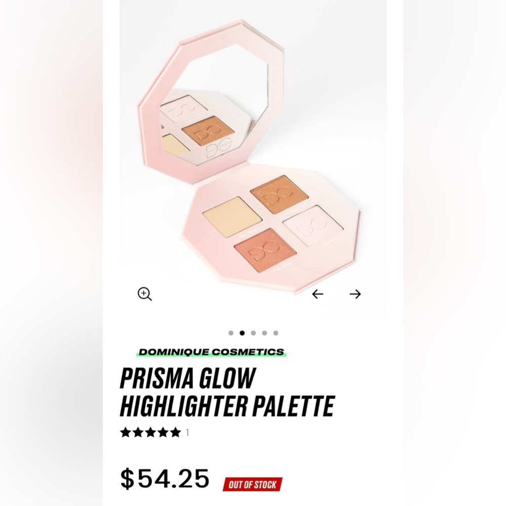 DOMINQUE COSMETICS PRISMA GLOW HIGHLIGHT EFFECTS PALETTE-BRAND NEW with Sleeve - Picture 14 of 16